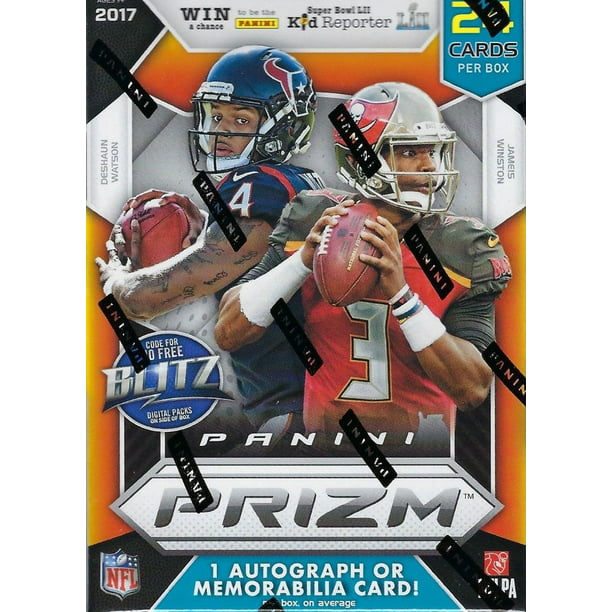 One Unopened Pack of 2017 Panini Prizm Retail Football Cards 4